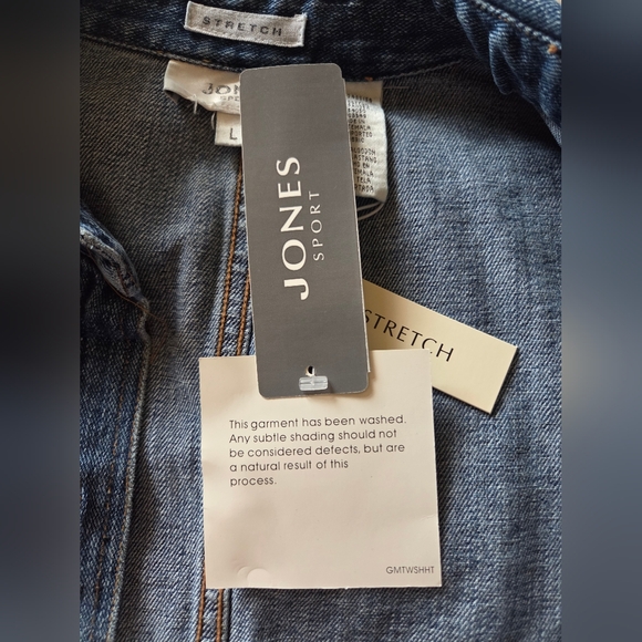 NWT! Jones Sport Women's Stretch Denim Jacket - Picture 5 of 6